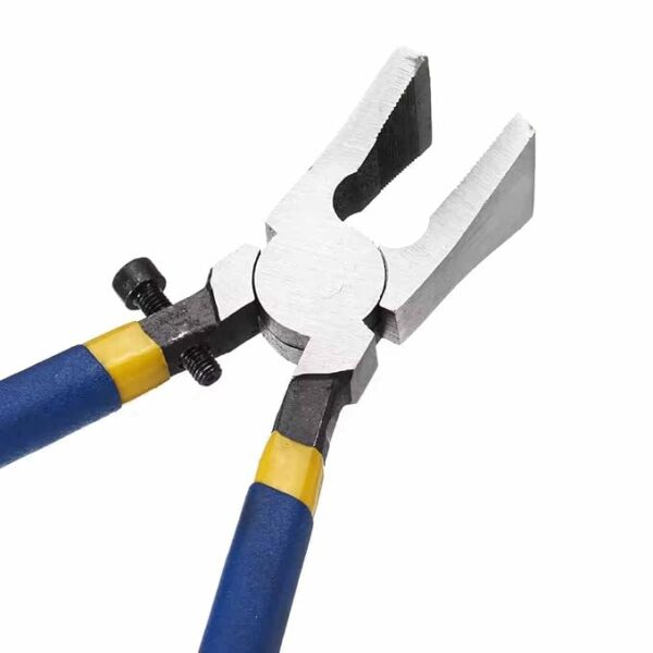 8 Inch Blue Non-slip Handle Breaking/Cutting Glass Pliers Stained Glass Tools